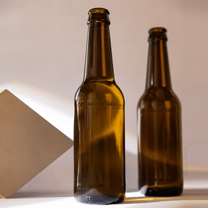 Manufacture Supplier 350ml Amber Glass Beer Bottle Wholesale