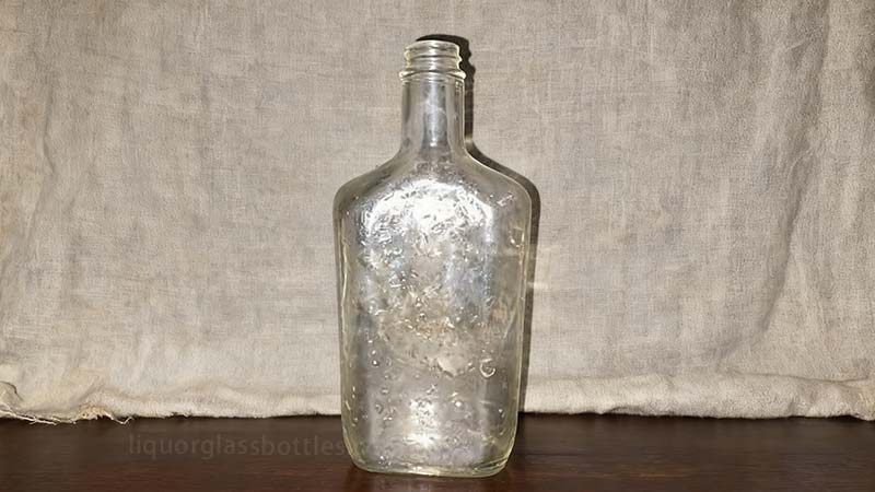 Old Glass Liquor Bottle-cracks Old Glass Liquor Bottle-cracks