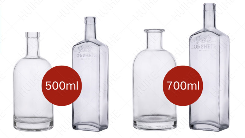 700ml vs 500ml Liquor Bottles - 70cl vs 50cl classic liquor bottle 700ml vs 500ml Liquor Bottles - 70cl vs 50cl classic liquor bottle