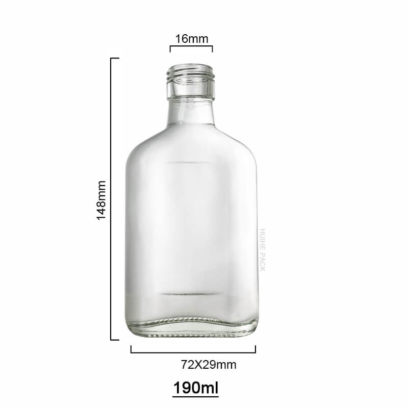 190ML Flask Glass Beverage Bottle (7) 190ML Flask Glass Beverage Bottle (7)