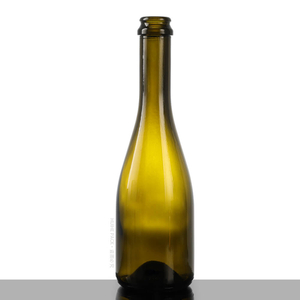 Bulk 375ml Green Long Neck Crown Finish Glass Sparkling Apple Cider Bottle