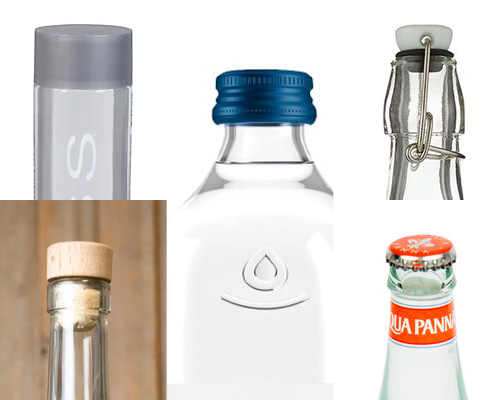 glass water bottle cap lids