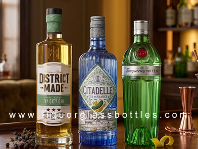 The Faceted gin bottles