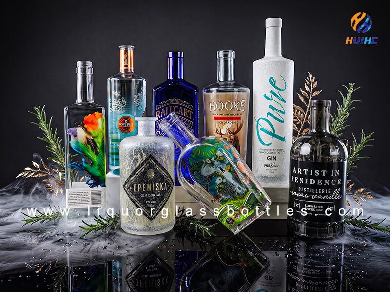 gin glass bottles