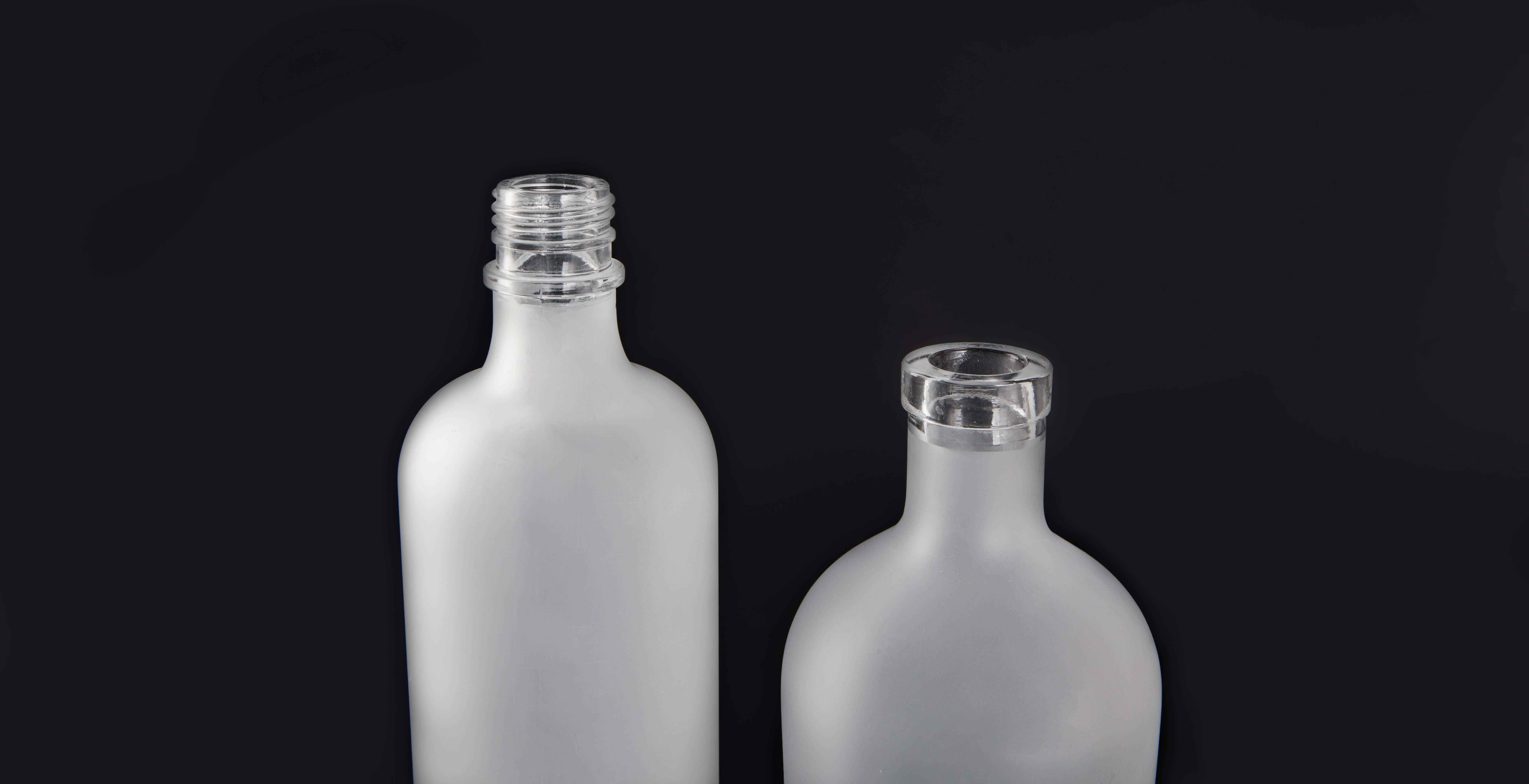 frosting spirit glass bottle