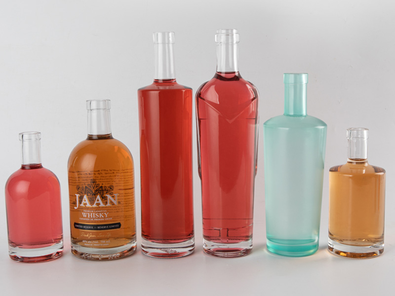 glass vodka bottles