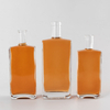 375ml 500ml 700ml Flat Square Spirits Glass Bottles