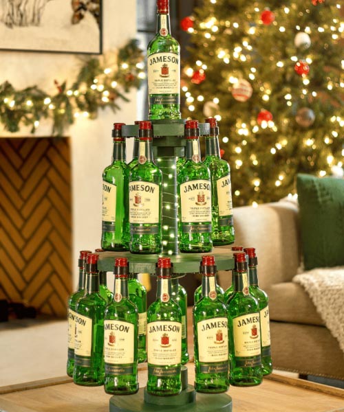 christmas tree spirit bottle