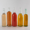 500ml 750ml Round Glass Alcohol Bottles with Screw Lids