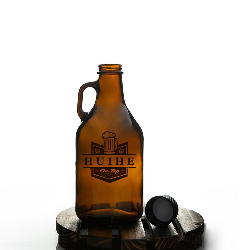 amber beer glass growler