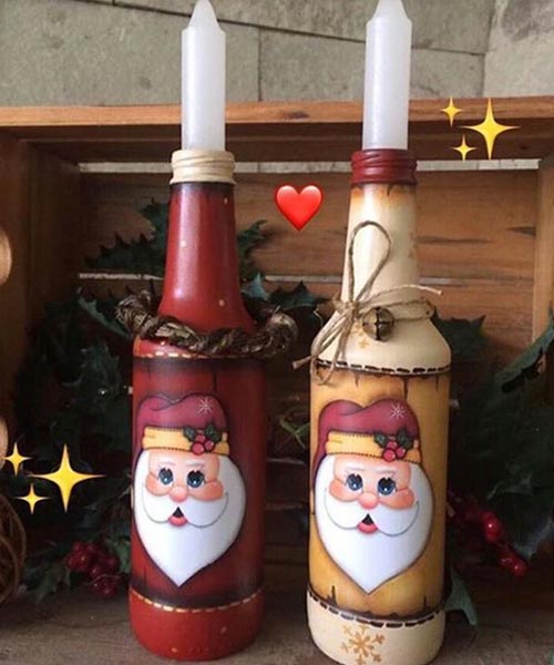 christmas spirit bottle decor