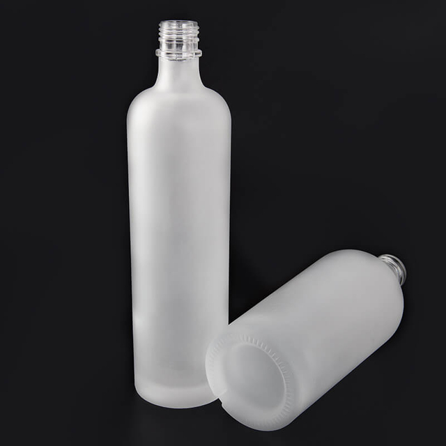 Zakręcane korkowe wykończenie Lukier Okrągłe szklane butelki na alkohole