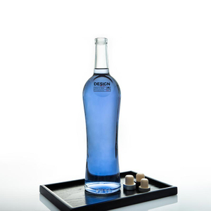 Vermouth Aperitif Glass Bottle with Cork Stopper