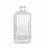 Rectangular Prism Glass Liquor Bottle with Better Grip