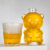 Bear Shape Clear Glass Liquor Bottle 500ml Mead Bottle