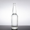 Hexagonal Angular Glass Liquor Bottle with Long Neck