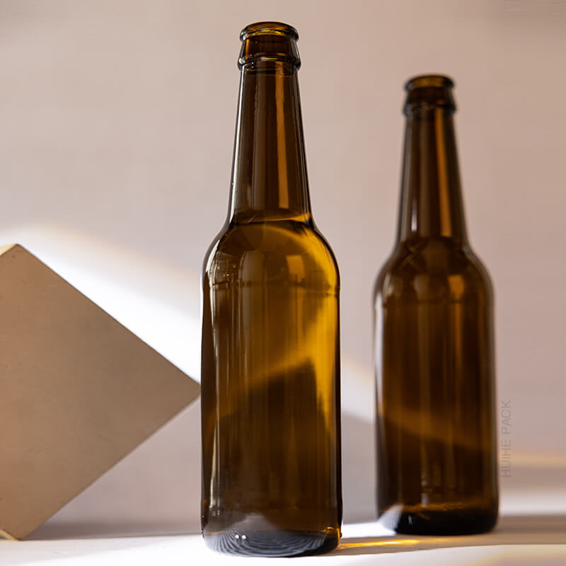 Manufacture Supplier 350ml Amber Glass Beer Bottle Wholesale
