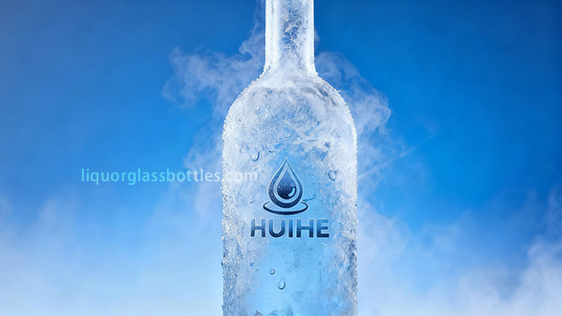 vodka vs whiskey-glass vodka bottle