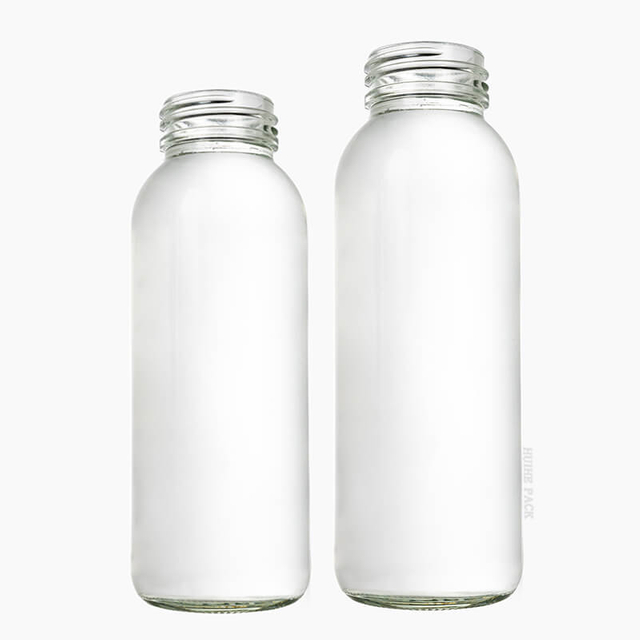 Garrafa de &aacute;gua para bebidas de boca larga de vidro 320ml 450ml 