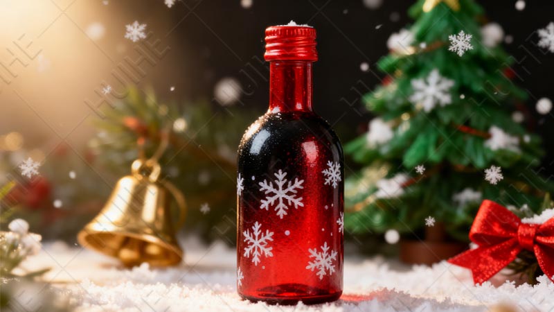 5 Types of Christmas Liquor Bottles - mini liquor bottle with coating