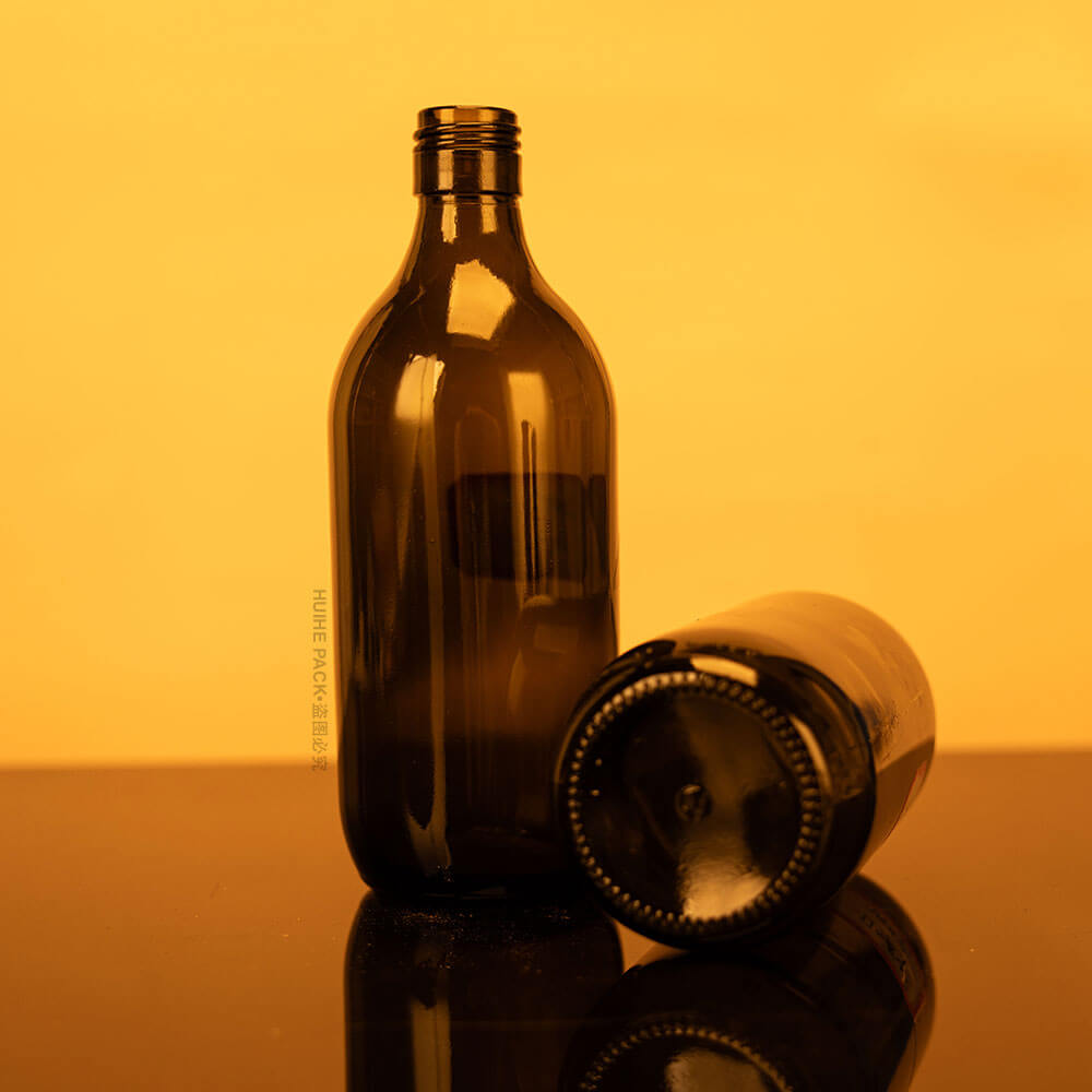 dark glass wine bottle