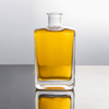 Short Neck Small 100ml 200ml Flat Square Alochol Glass Bottles