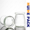 100ml Food-grade Glass Dairy Bottle for Yogurt Pudding