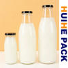 Wholesale Clear Glass Milk Container with Twist off Lid