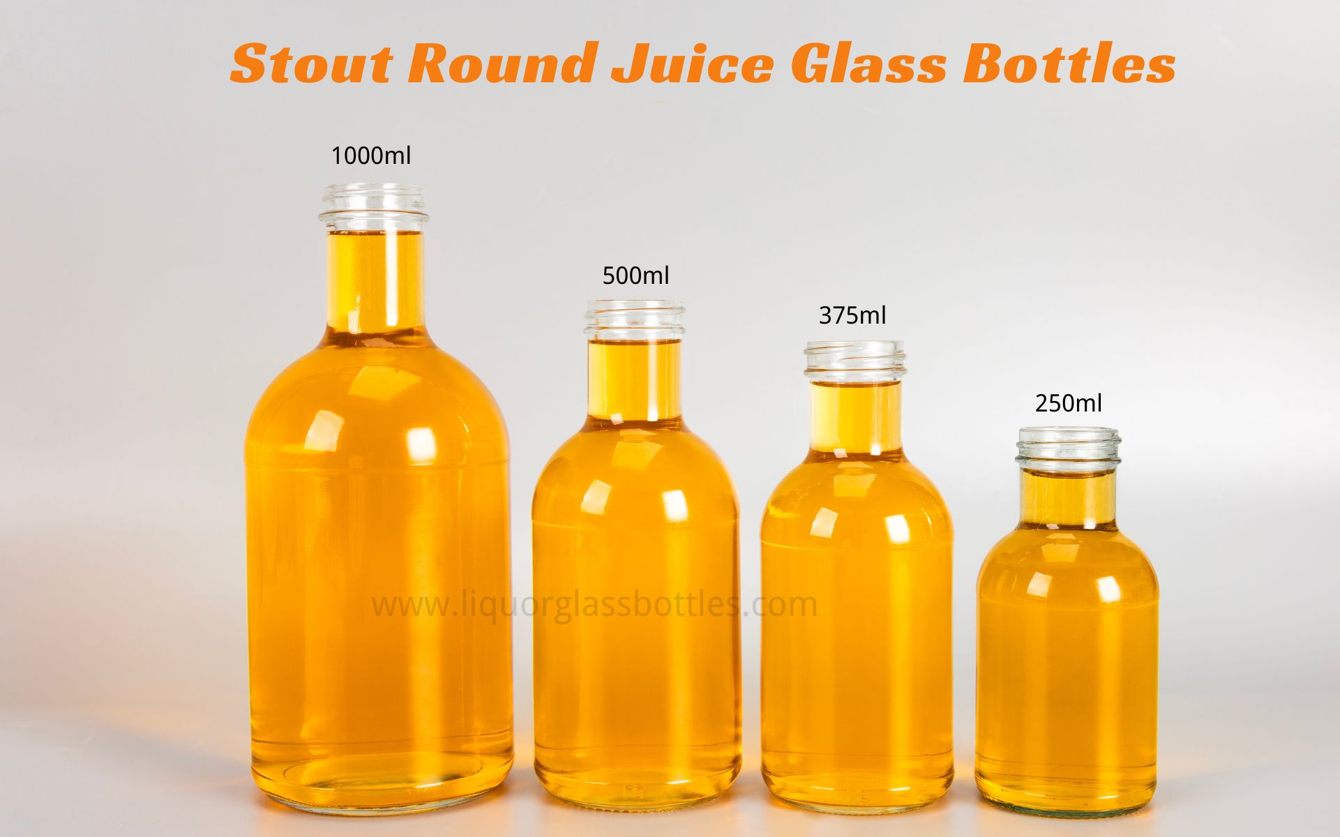 stout glass juice bottle