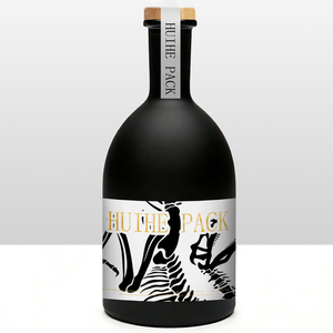 70cl 75cl Glass Botanic Bottle for Vodka Rum Gin Tequila Whisky with Carnette Finish
