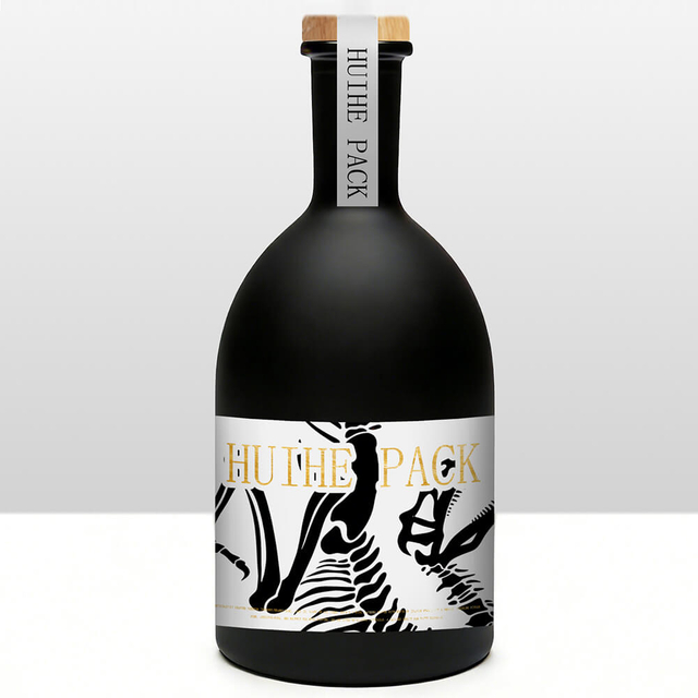 70cl 75cl Glass Botanic Bottle for Vodka Rum Gin Tequila Whisky with Carnette Finish