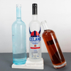 Serenade Slim Tall Round Glass Vodka Bottles with Long Neck