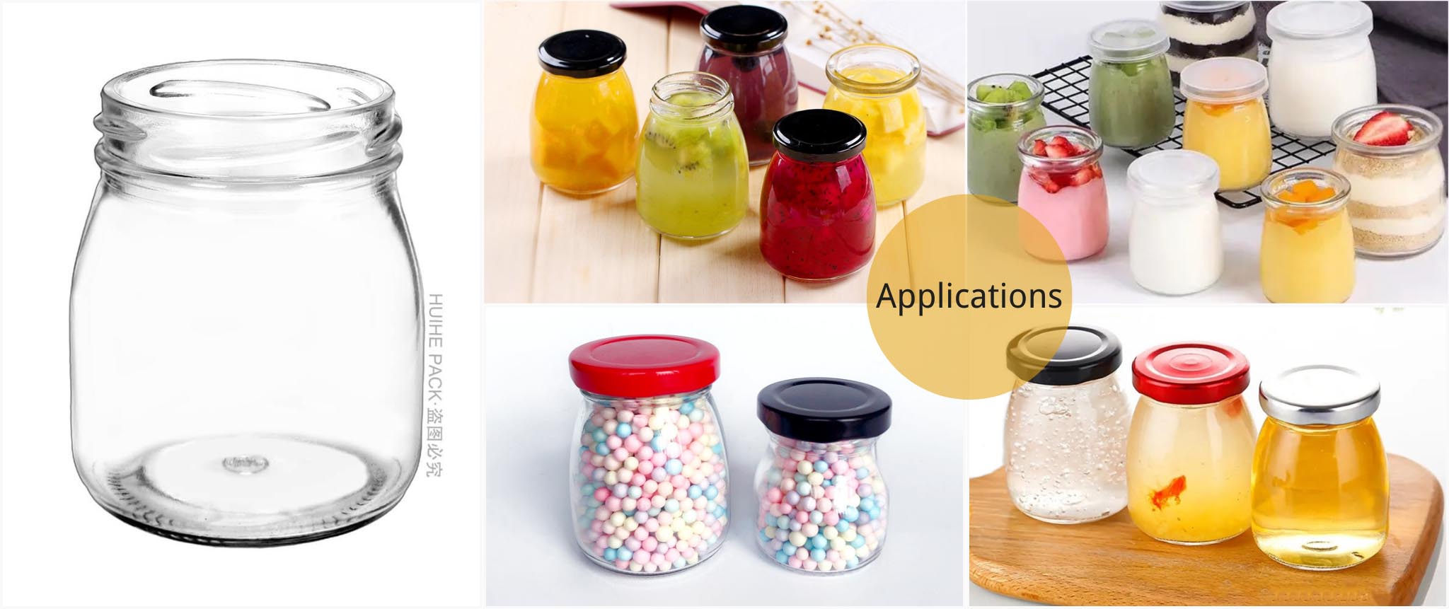 pudding glass jars wholesale