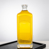 1000ML Embossed Square Glass Liquor Bottle