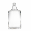 Square Bottom and Round Shoulder Glass Liquor Bottle