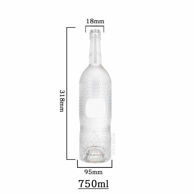 pebble texture liquor bottle-capacity
