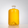 Indented Bottom Rounded Shoulder Cylinder Liquor Bottle