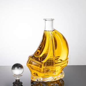 Sailing Ship - Shape Unique Design Glass Liquor Bottle
