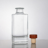 Rectangular Prism Clear Mini Glass Liquor Bottle 250ml