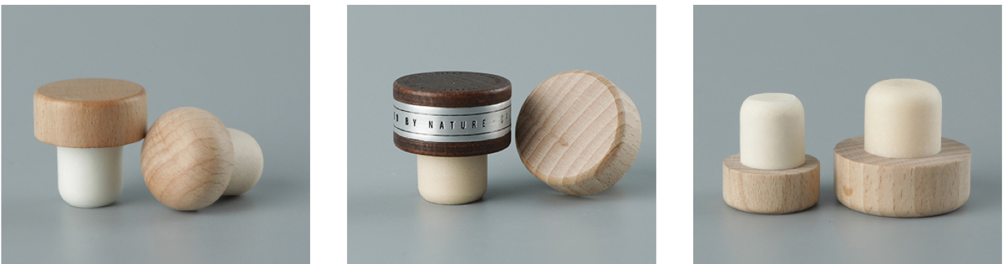 high quality wood top stopper