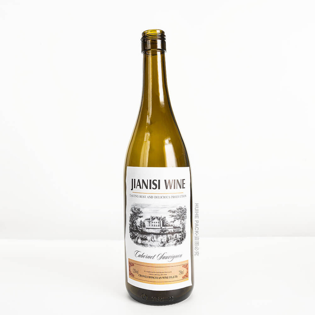 Szklana butelka wina Rhone Syrah o pojemności 750 ml z zakręcanym wykończeniem