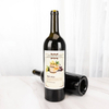 Custom Label Dark Color Bordolese Conica Wine Glass Bottle