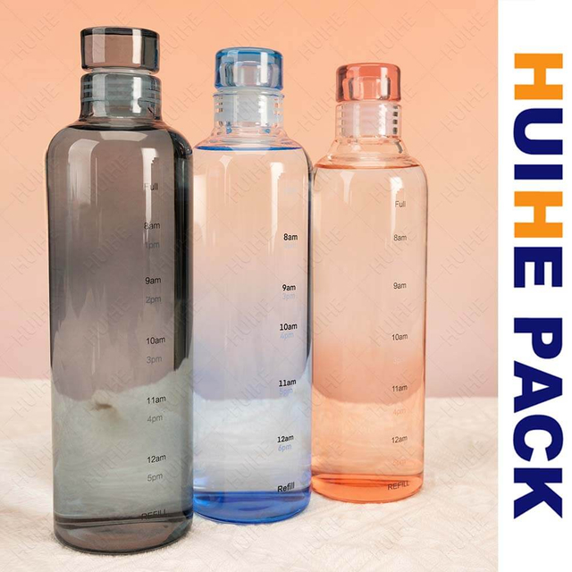 Custom Printing Logo Borosilicate Glass Water Drinking Bottle for Sale