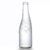 330ml Unique Shape Clear Glass Water Bottle with Screw Lid