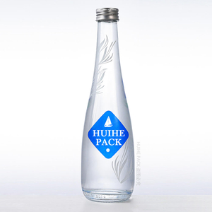 Clear 330ml Glass Water Bottle Eco Friendly BPA Free