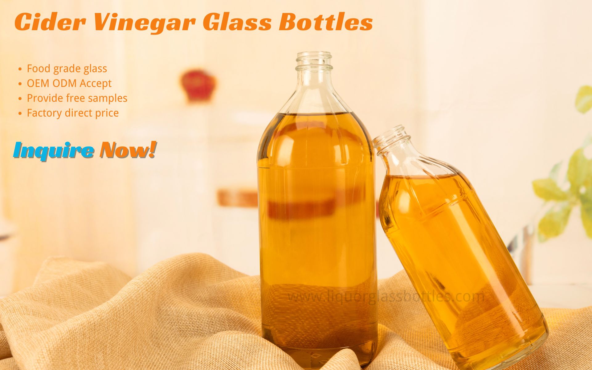 appler cider glass bottle