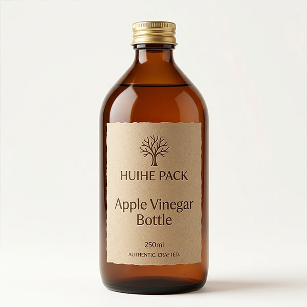 Amber Vinegar Bottle