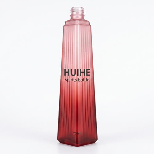 custom red vodka bottle