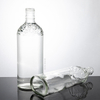500ML Flat Round Embossed Glass Beverage Bottle with Screw Cap