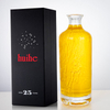 700ml Cylinder Embossed Pattern of Water-﻿Flow Glass Liquor Bottle